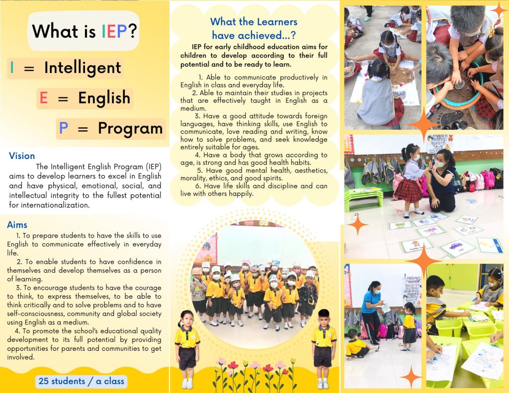 หลักสูตรที่เปิดสอน IEP-Intelligent English Program IEP-Intelligent English Program
